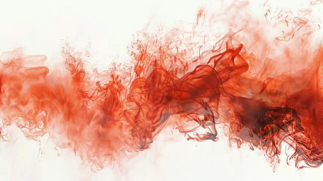 The orange smoke plumes are beautiful and stunning. seamless looping time-lapse virtual 4k video Animation Background.