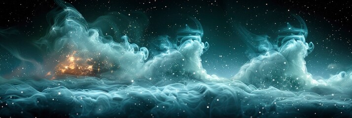 Abstract Background Gradient Sea Foam Green, Background Image, Background For Banner, HD