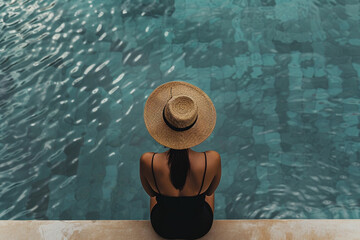 travel luxury living girl minimalistic style modern aesthetics - obrazy, fototapety, plakaty