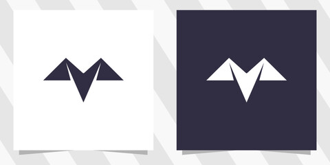 letter m logo design vector
