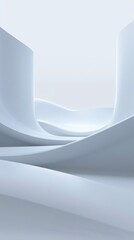 abstract architectural design in style minimalism