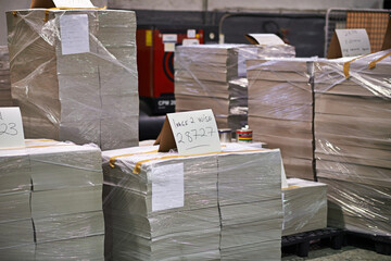 Warehouse, paper and manufacturing with distribution or packaging at wholesale, delivery and...