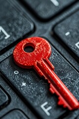 Red Key on Computer Keyboard