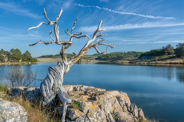 Standing Tree in Grass