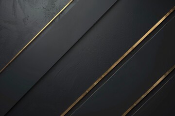 Black background with golden lines. Element for design. Template for design