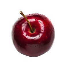 Fresh Red Apple in Hyperrealistic High Resolution Studio Shot