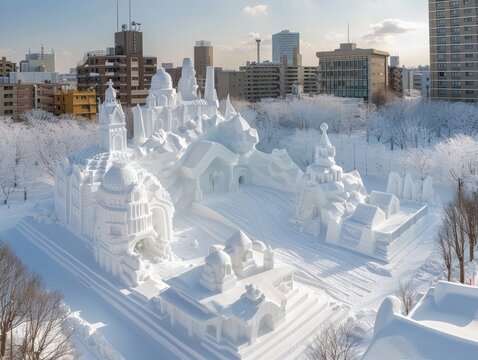 Sapporo Snow Festival Unique Snowscapes