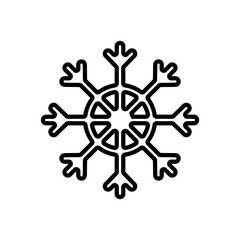 Obraz premium snowflake icon vector in line style