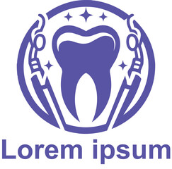 vector dental logo design 