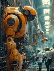 Robotics plant production, industry 4.0