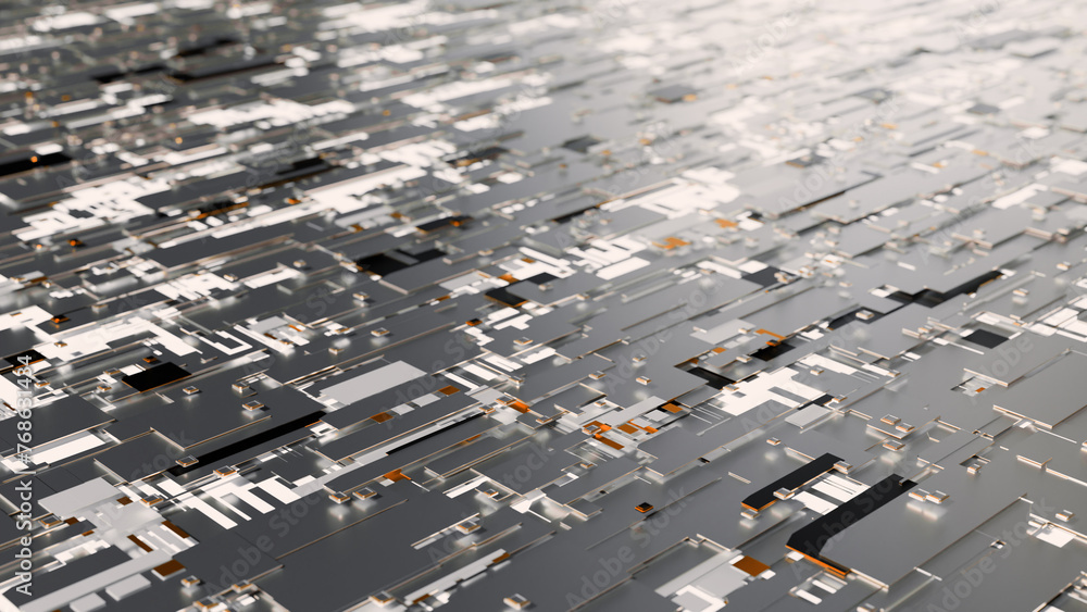 Poster technology chipset cpu on circuit board. electronic and technology concept