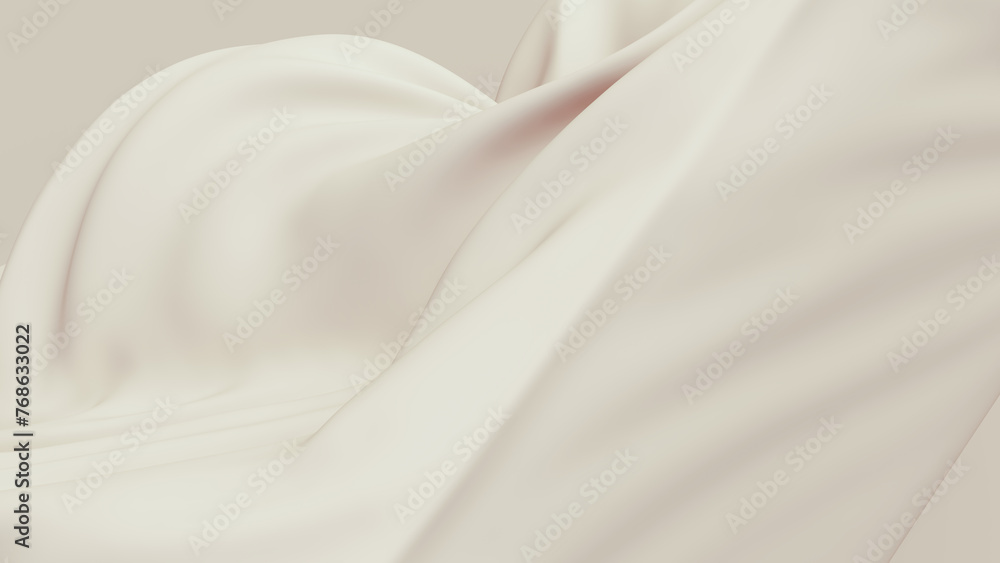 Poster neutral backgrounds soft tones beige brown background crushed cube abstract curve fold soft round cu