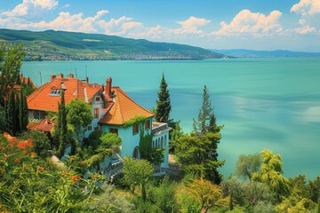 Lake Balaton Summer Paradise - obrazy, fototapety, plakaty