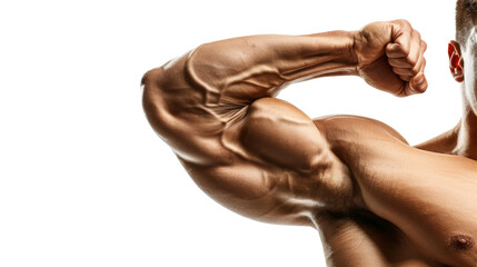Muscular male arm