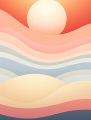 Abstract sunrise concept
