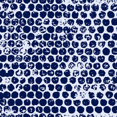 Imprint of air bubble wrap texture is monochrome. Seamless pattern grunge background. Vector template of design for wrapping paper, cover, fabric.