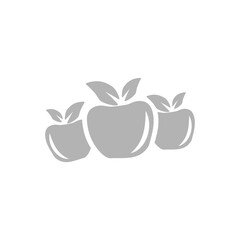 apple icon on a white background, vector illustration