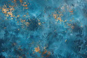horizontal image of textured blue worn background - obrazy, fototapety, plakaty