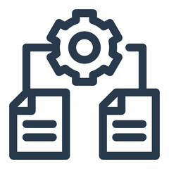 Fototapeta premium Data Integration Solutions for Enhanced Business Intelligence Vector Icon Illustration