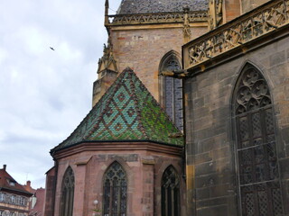 Fototapeta na wymiar Architecture Eglise Colmar Alsace
