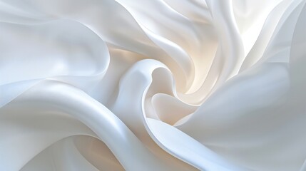 Soft spirals of creamy hues create a sense of serenity and harmony, gently guiding you towards a state of inner peace. - obrazy, fototapety, plakaty