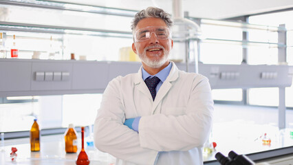 Portrait of a mature scientist