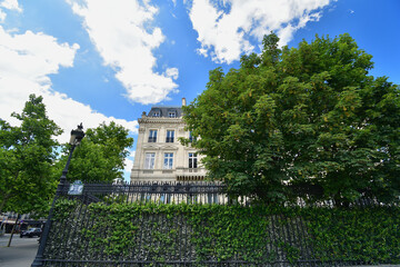Paris, France. Buildings and trees on Place Charles de Gaulle. June 11, 2022.