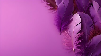Obraz premium Purple feathers wallpapers for iphone and android 