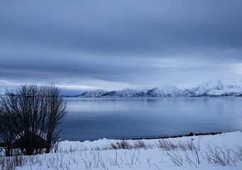 Isole Vesterålen in inverno. Norvegia, Nordland