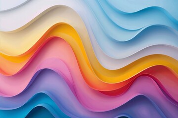 Abstract colorful waves