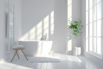 A well-lit and clean bathroom
