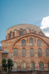Fototapeta na wymiar Hagia Irene or St. Irene is the Greek Orthodox Church in the courtyard outside Topkapı Palace.