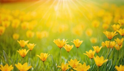 Fototapeta premium Spring background blur, holiday wallpaper.