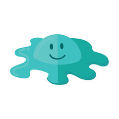 Slime green icon clipart avatar logo isolated vector illustration flat cartoon