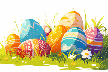 イースター・エッグのイラスト「AI生成画像」