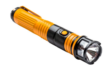 Illuminated Explorer: Flashlight With a Beacon. On a White or Clear Surface PNG Transparent Background.