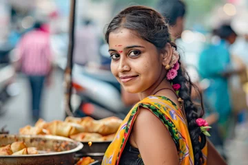 Poster Indian woman selling sweets in Kolkata.  © PixelGallery