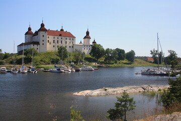 view of the old Lacko  castle. Sweden