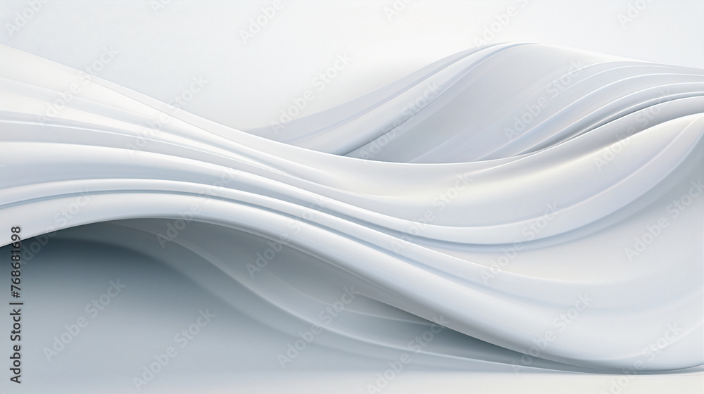 Aufkleber abstract background with wavy shapes, smooth waves. generative ai