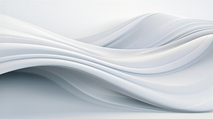 Obraz premium Abstract background with wavy shapes, smooth waves. Generative AI