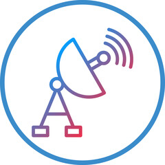 Vector Design Satellite Dish Icon Style