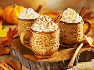 Pumpkin Spice Latte in a Cup - 768682293