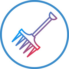 Vector Design Rake Icon Style