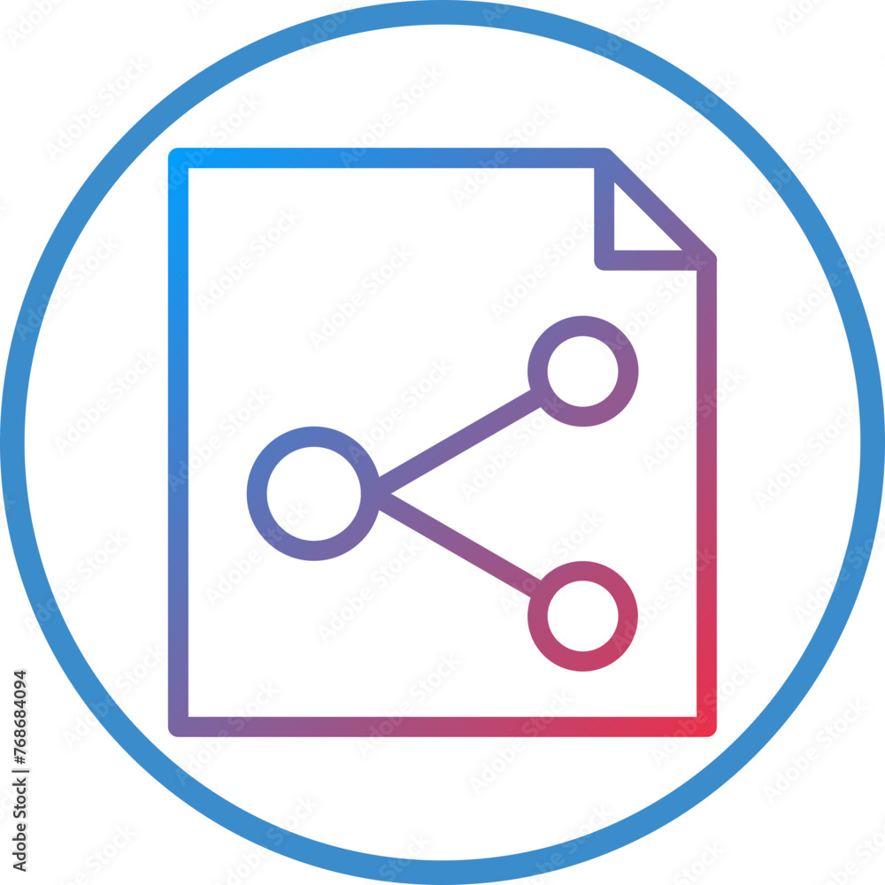 Poster vector design file sharing icon style