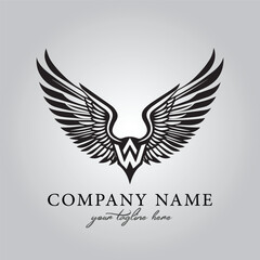 Fototapeta na wymiar Wings icon logo company vector image on the white background