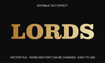 Golden white luxury editable text effect