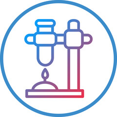 Vector Design Beaker Stand Icon Style