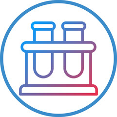 Vector Design Test Tube Stand Icon Style