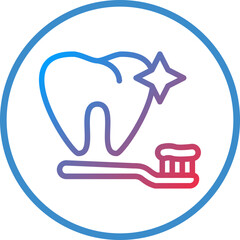 Vector Design Clean Tooth Icon Style
