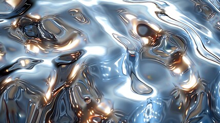 Metallic chrome holographic illustration background texture